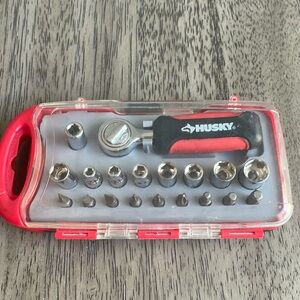 Husky 19 Piece 1/4 in Drive Socket Set
